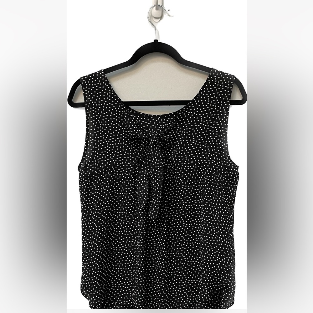 💕 Women’s LOFT Outlet loose fit blue tank top w/tie back in size small. - Picture 2 of 3
